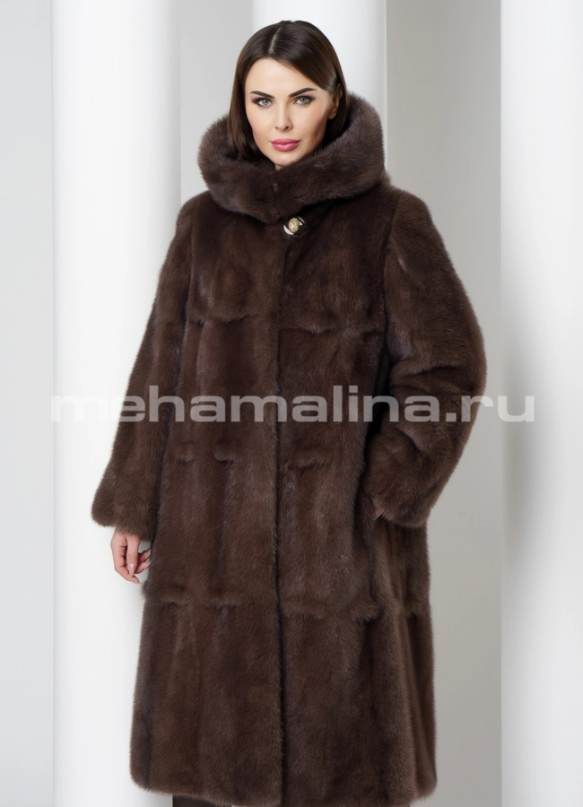 Норковая шуба модель № S-568/1 универмаг малина