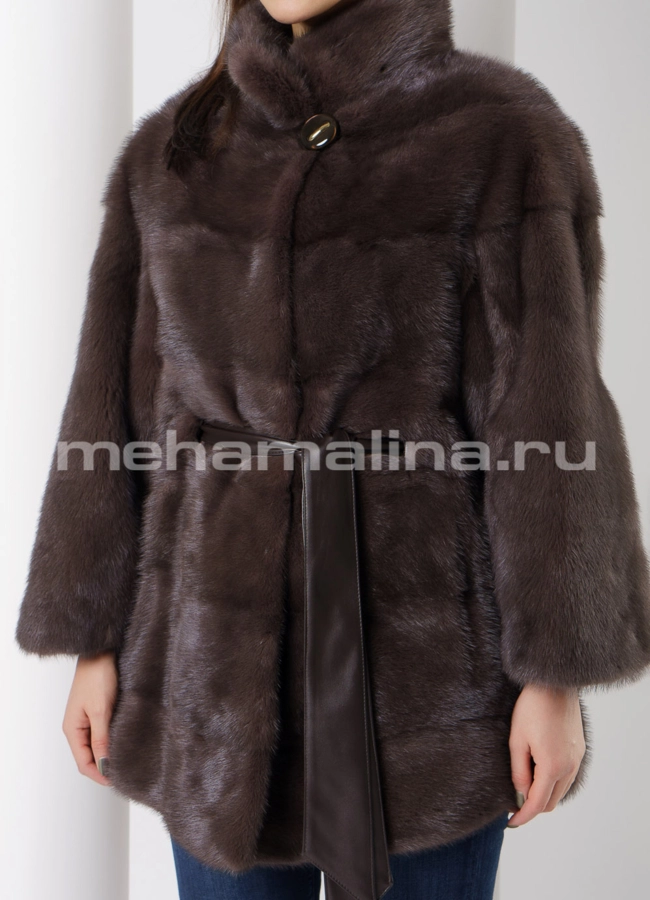Укороченная шуба модель № S-658 универмаг малина