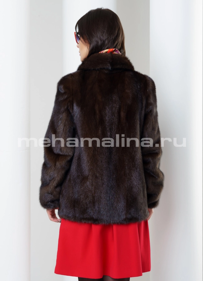 Укороченная норковая шуба модель № S-470 в кредит