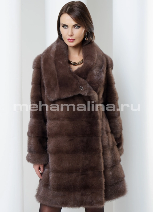 Шуба из норки модель № S-468 универмаг малина