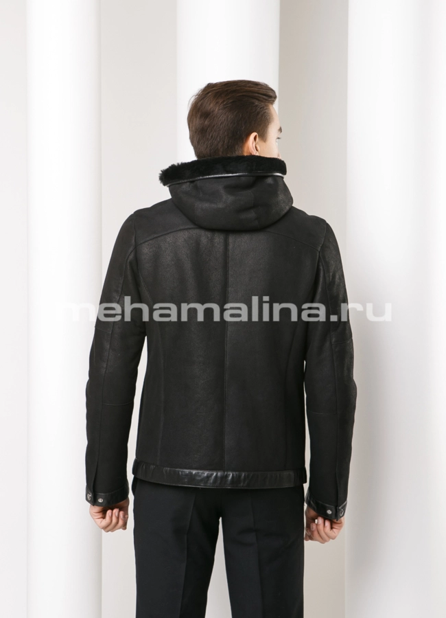 Дубленка на молнии модель № DM-109 в кредит