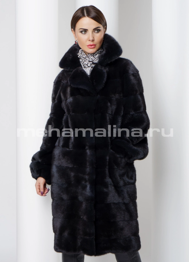 Норковая шуба модель № S-518 универмаг малина