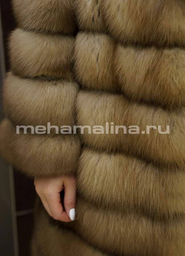 Шуба из меха куницы модель № S-704 в рассрочку