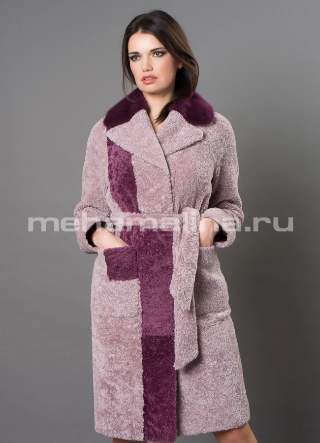 Дубленка Emilia Rinzi из астрагана модель № 3214-100 универмаг малина