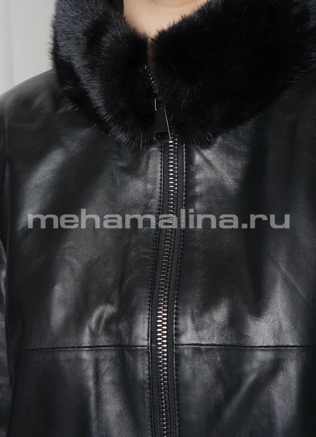 Френч из натуральной кожи модель № 20397 универмаг малина