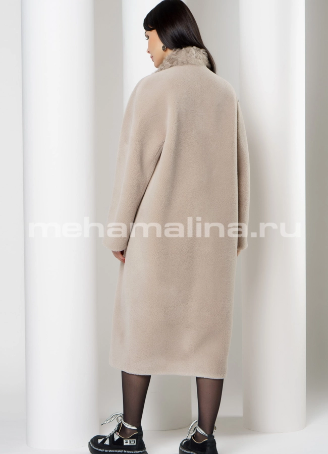 фото Пальто из шерсти с английским воротником модель № 918