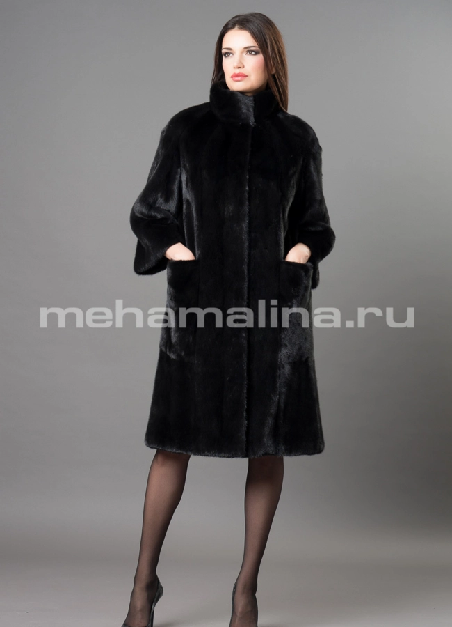 Норковая шуба  модель № S-665 универмаг малина