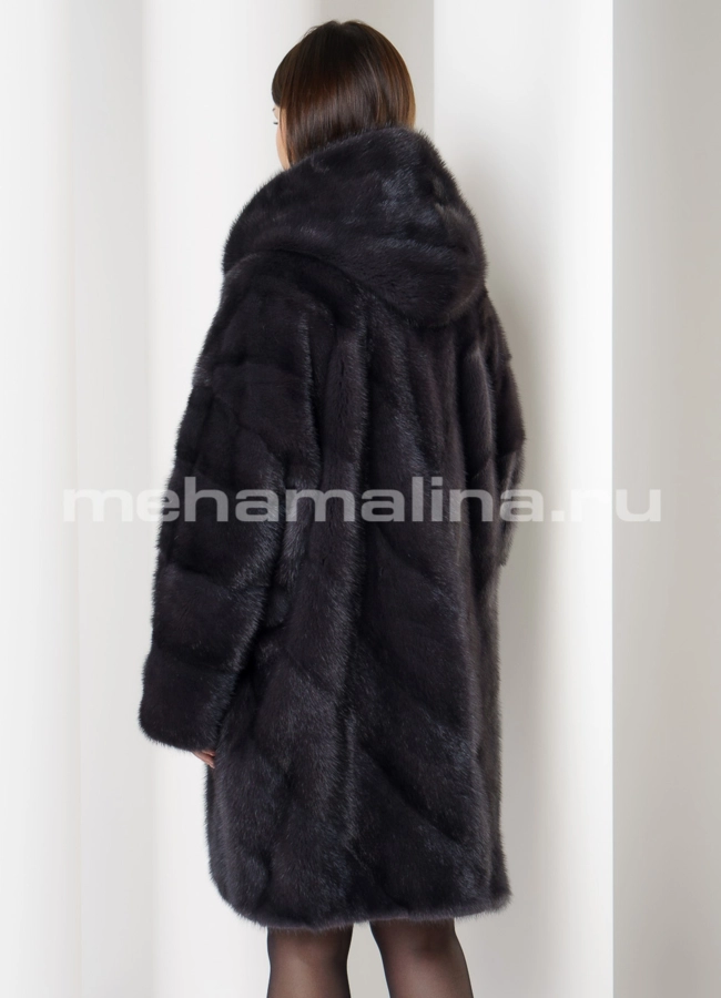 фото Шуба из норки oversize модель № S-691