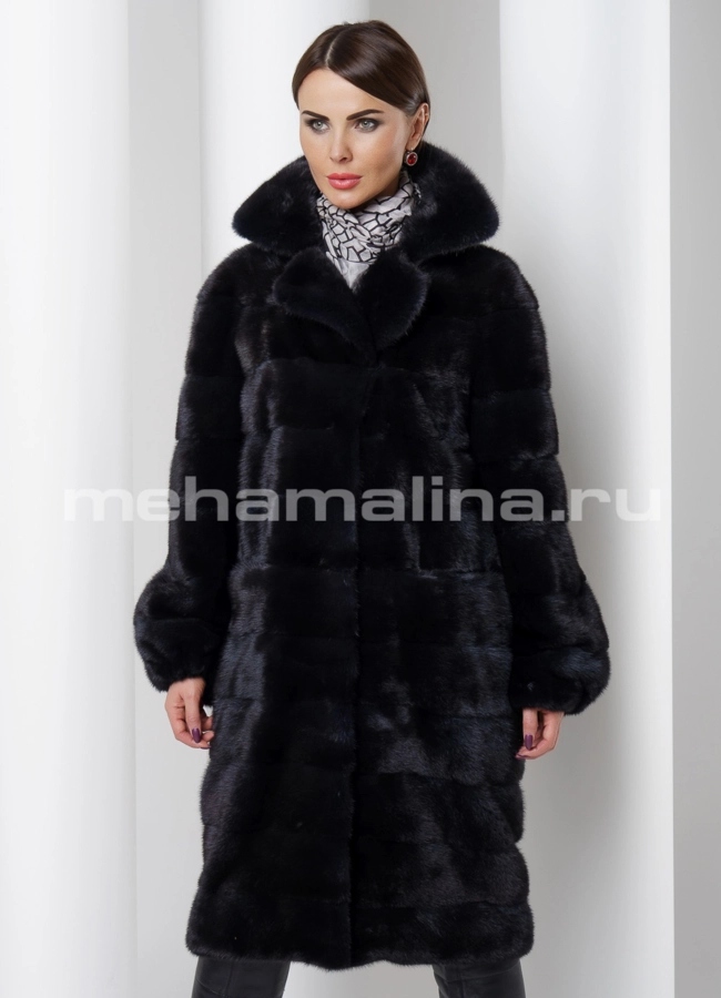 Норковая шуба модель № S-518 универмаг малина