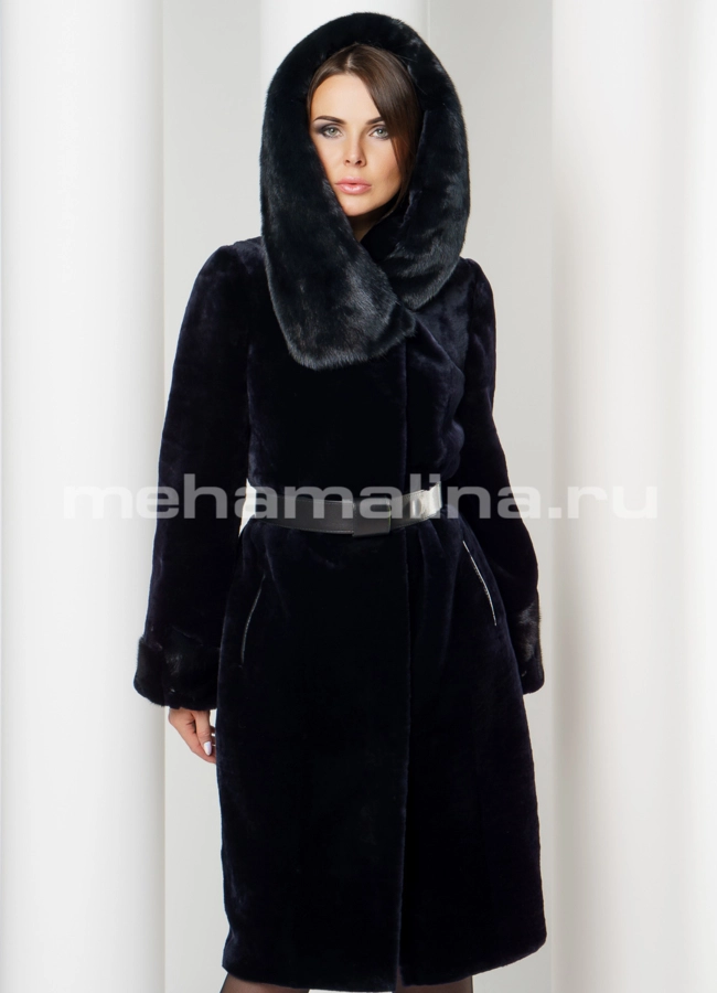 Шуба мутон модель № S-608 универмаг малина