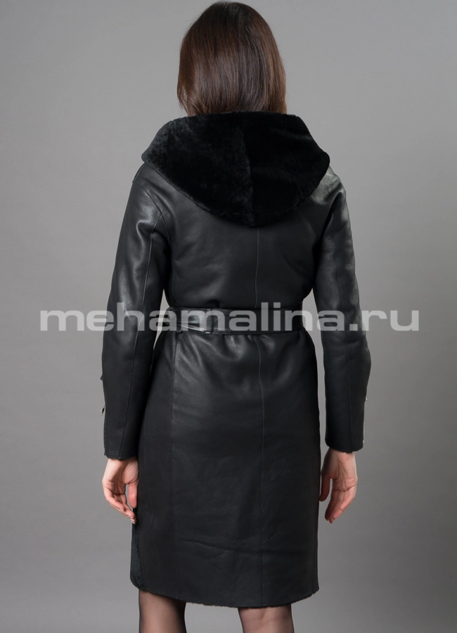 Дубленка премиум модель № D-238 универмаг малина