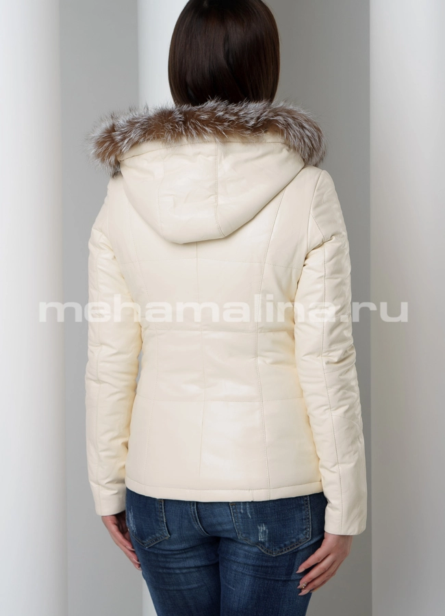Бежевая куртка модель № 7917 в кредит