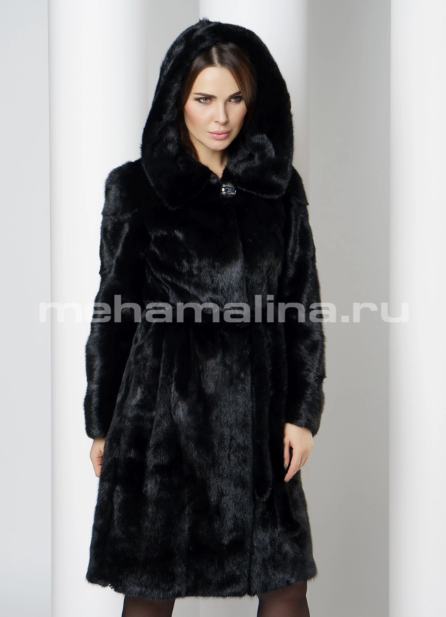 Норковая шуба модель № S-673 универмаг малина