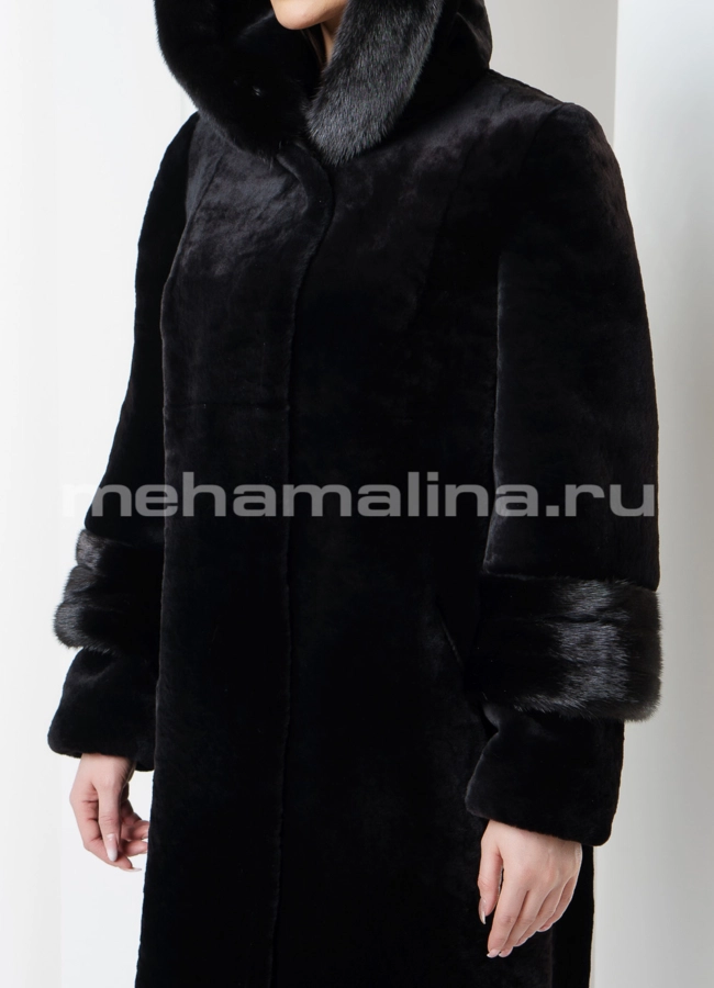 Шуба мутон модель № S-563 универмаг малина