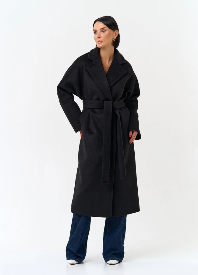 Женское пальто с английским воротником модель № 31209 универмаг малина