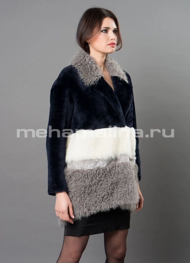 Шуба премиум модель № D-242 универмаг малина