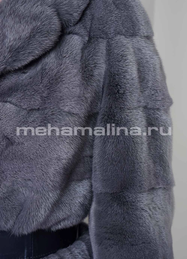Норковая шуба модель № S-715 универмаг малина