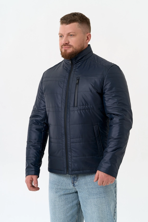 Мужская куртка с воротником стойкой