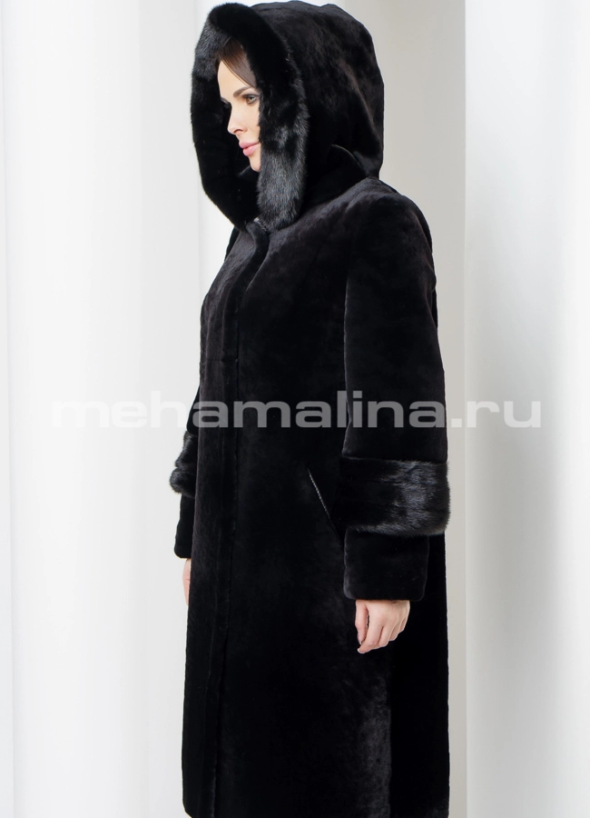 Шуба мутон модель № S-563 универмаг малина