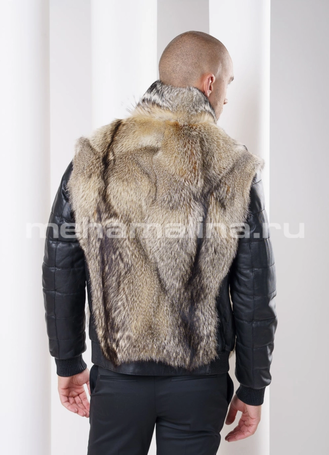 фото Мужская зимняя куртка из волка модель № DM-82