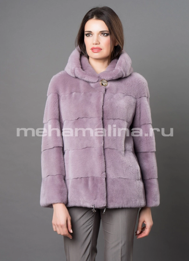 Норковая шуба  модель № S-671 универмаг малина
