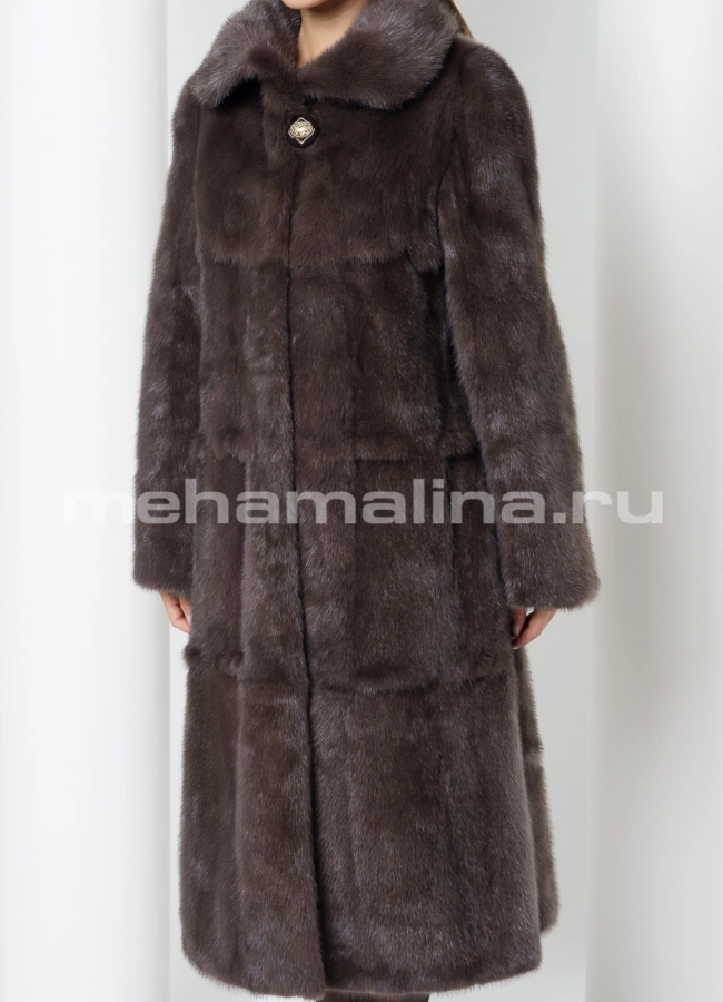 Норковая шуба  модель № S-638 универмаг малина