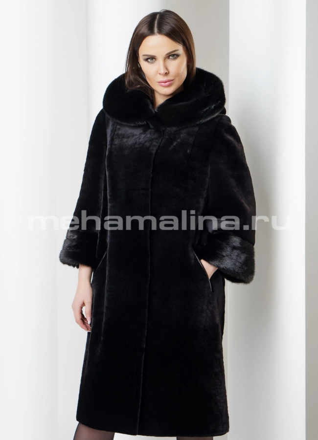 Шуба мутон модель № S-563 универмаг малина