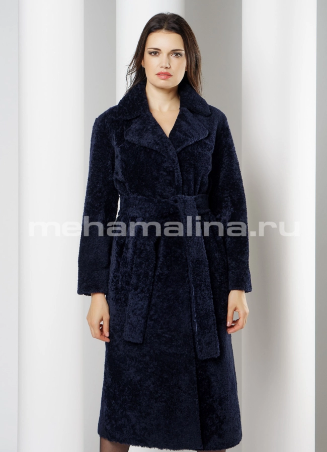 Шуба из астрагана модель № D-204 меха малина