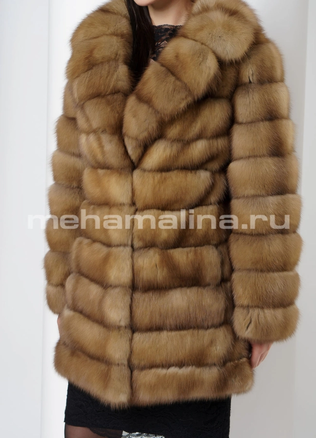 Шуба из куницы модель № S-721 универмаг малина