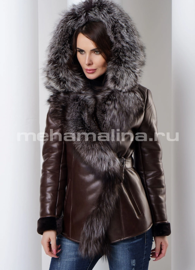Укороченная дубленка модель № 132 универмаг малина