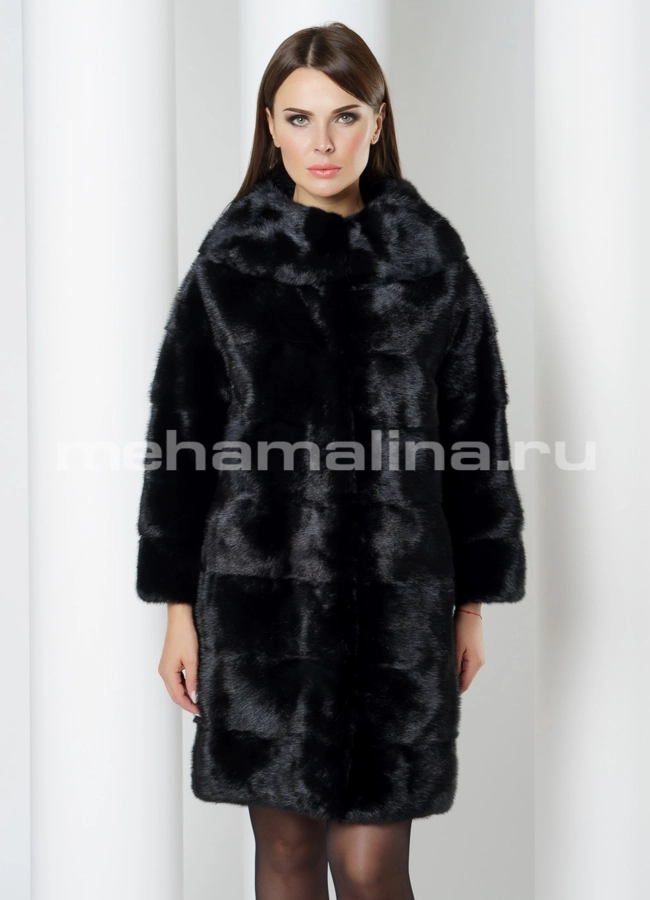 Шуба из норки модель № S-636 универмаг малина