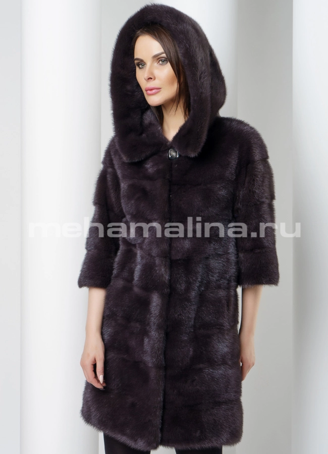Шуба поперечная  модель № S-561 универмаг малина