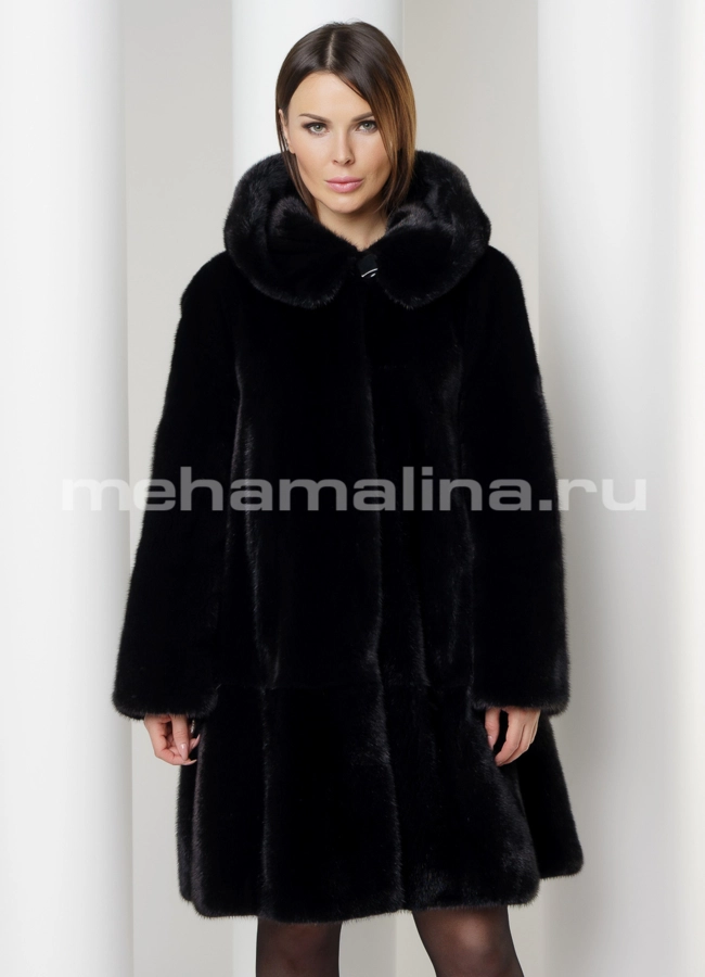 Шуба норка  модель № S-575 универмаг малина