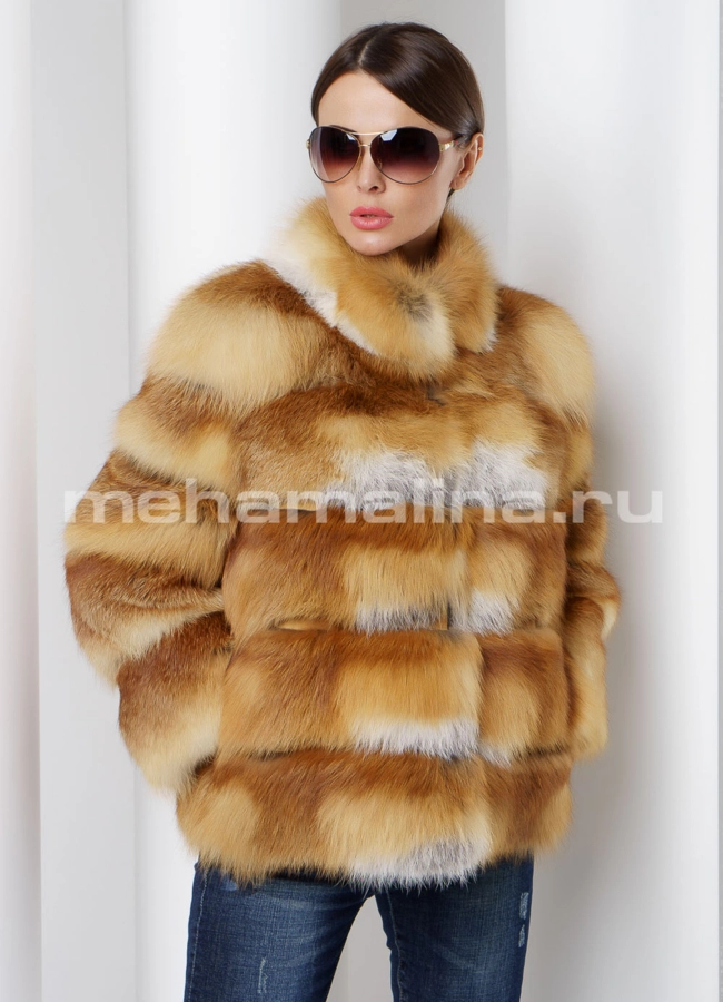 Шуба лиса модель № S-530 универмаг малина