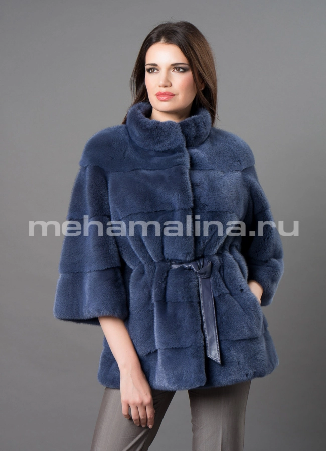 Норковая шуба  модель № S-670 универмаг малина