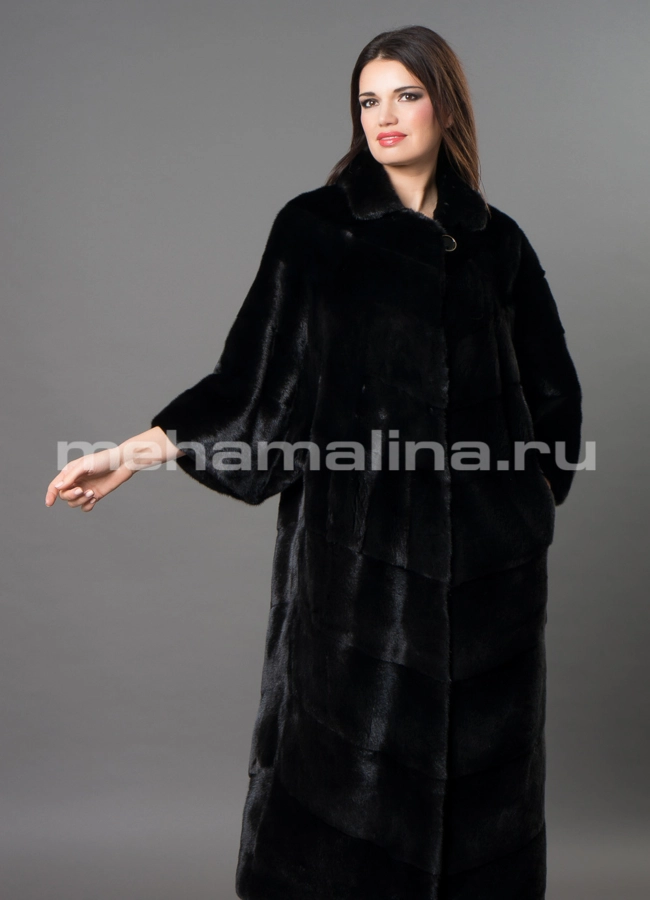 Шуба из норки nafa модель № S-664 универмаг малина