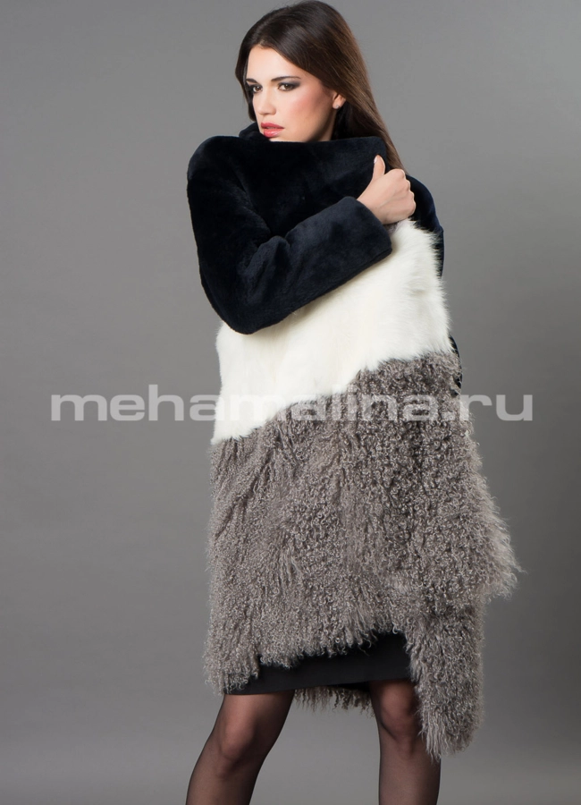 фото Шуба из овчины merino модель № D-236