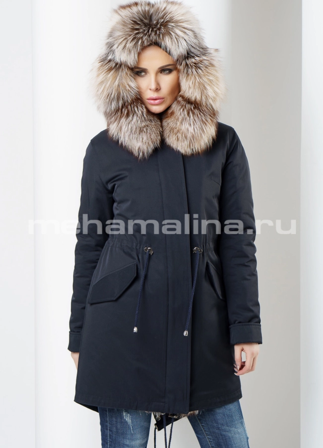 Меховая парка модель № П-165 универмаг малина
