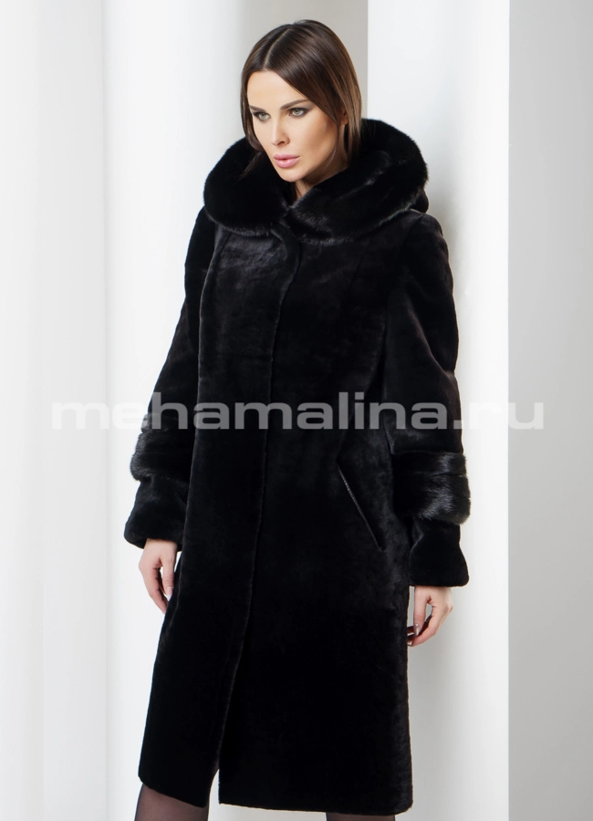 Шуба мутон модель № S-563 универмаг малина