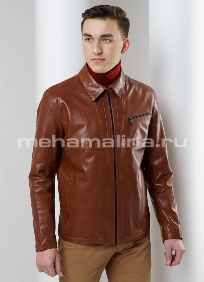 Куртка кожаная модель № KP-170 универмаг малина