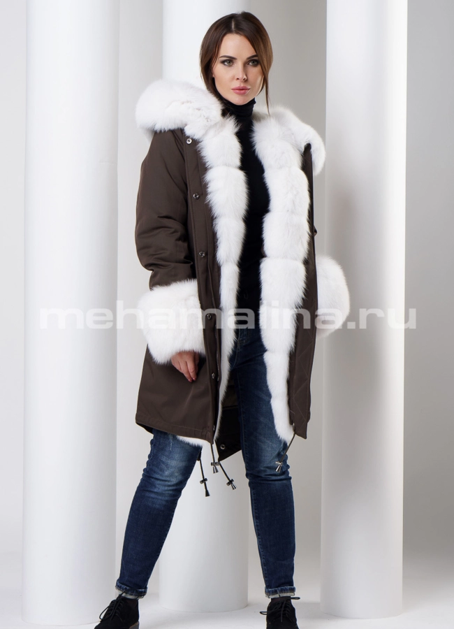 Парка с мехом Malina siberian wear модель № П-162 универмаг малина