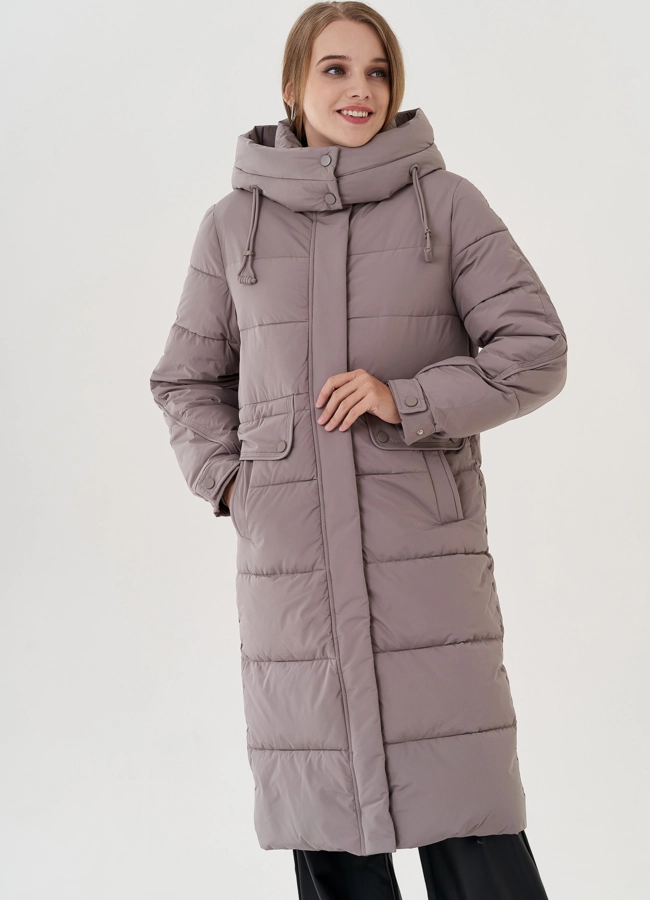 фото Пуховик женский с капюшоном модель № 25805