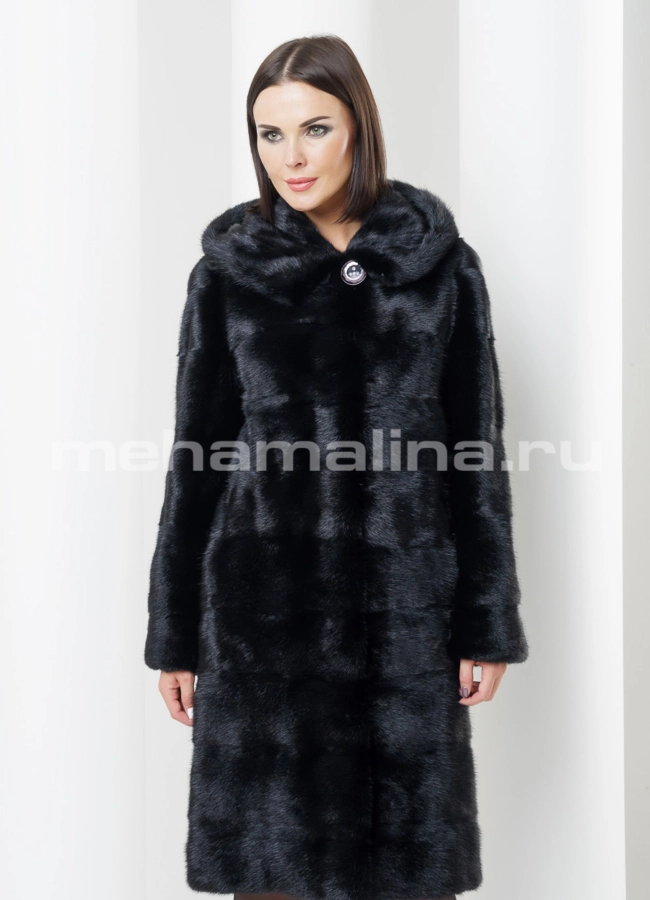 Норковая шуба модель № S-439 универмаг малина