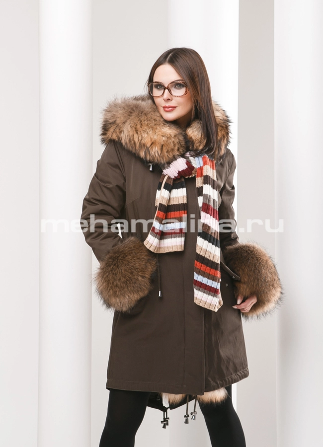 Парка Malina siberian wear модель № П-129 меха малина