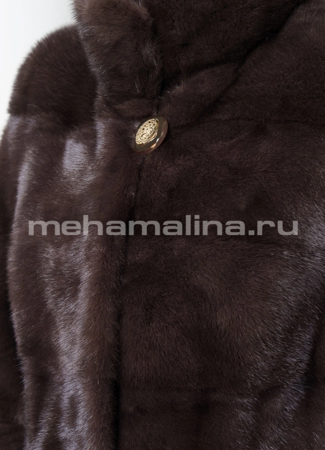 Норковая шуба модель № S-640 универмаг малина
